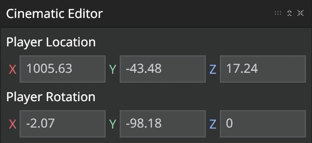 scene data display