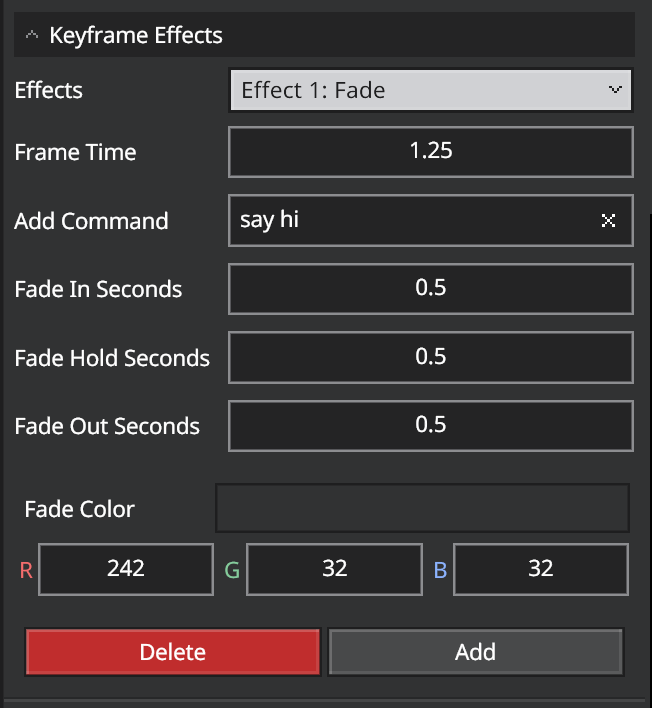 effects panel
