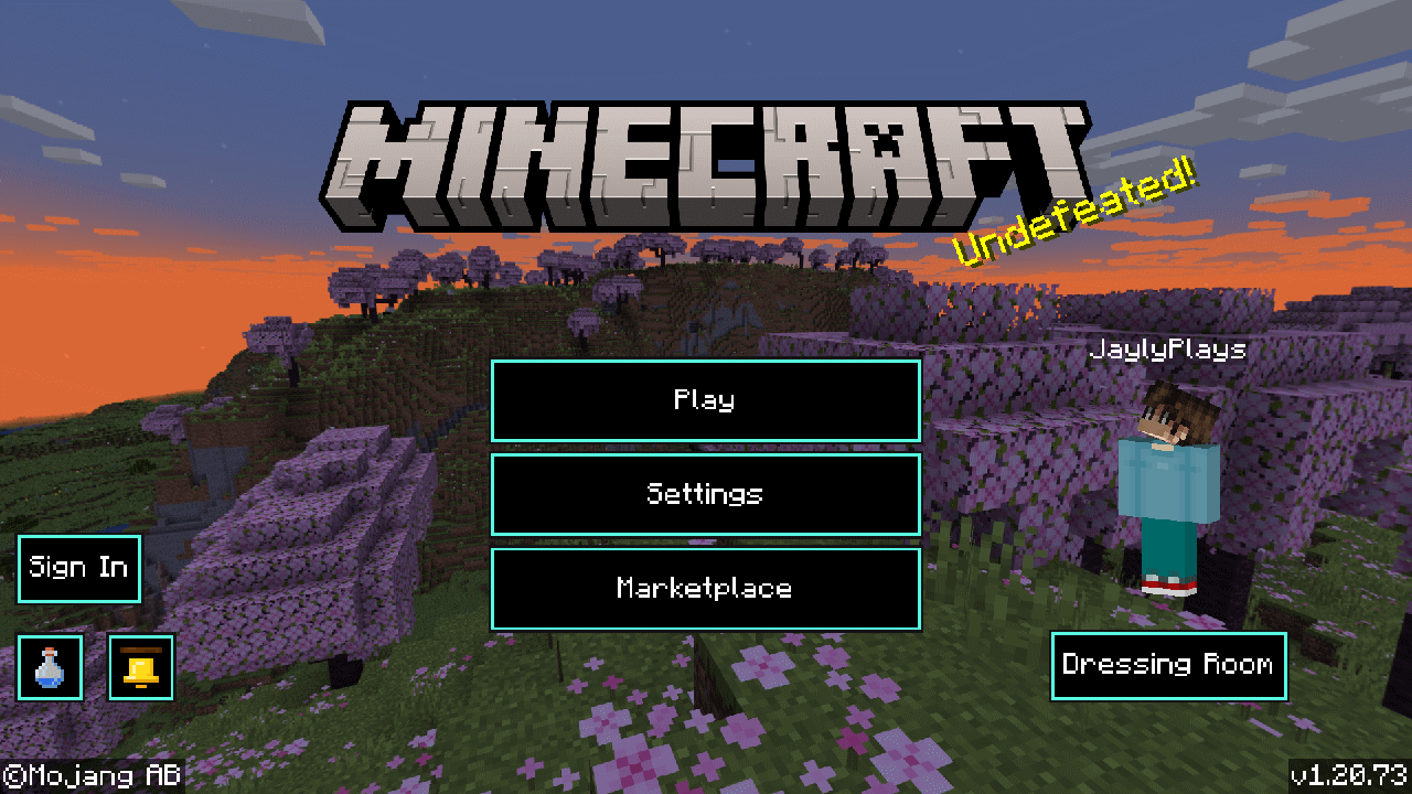 Main menu screenshot