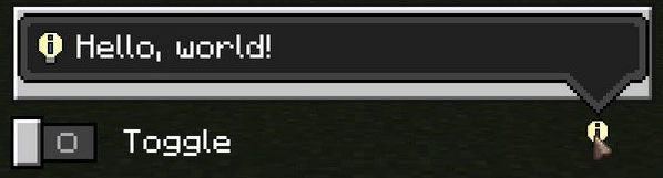 label toggle with options