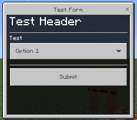 Modal form v2